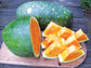 RARO Yellow Moon & Stars Giant Watermelon 10 Sementes Orgânicas Frescas * Único * 90-100 dias